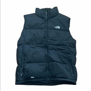 North Face Men Black Goose Down Vest XL
